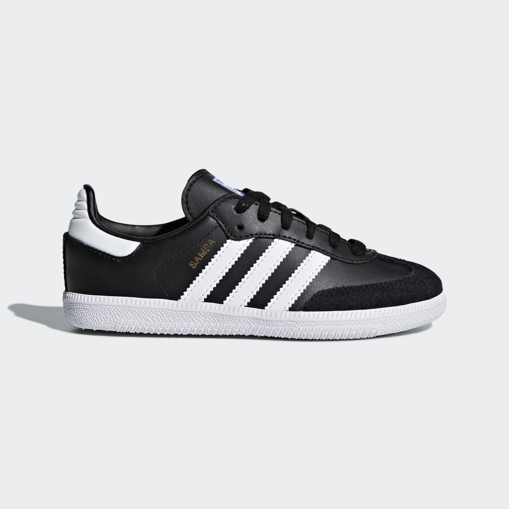 Adidas Boys' Samba OG Originals Shoes Black/White Ireland B42126